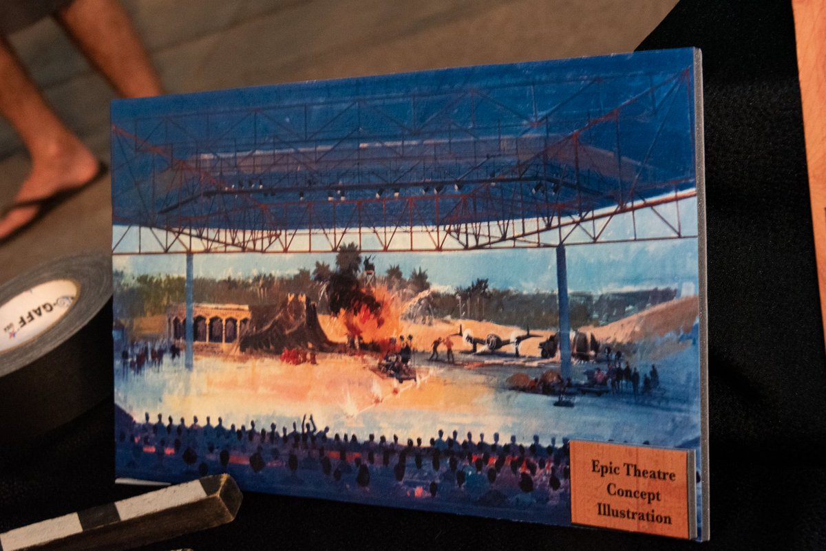 Indiana Jones Stunt Spectacular concept artwork from a private 30th anniversary event 11/15