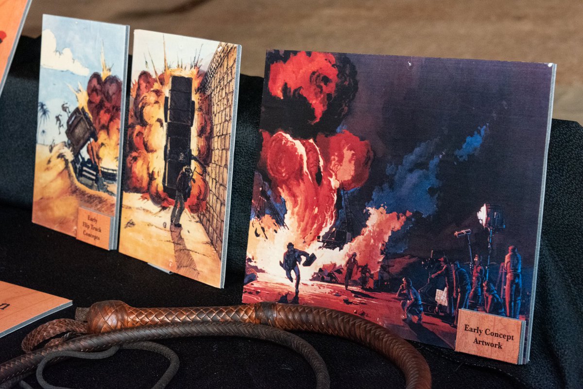 Indiana Jones Stunt Spectacular concept artwork from a private 30th anniversary event 12/15