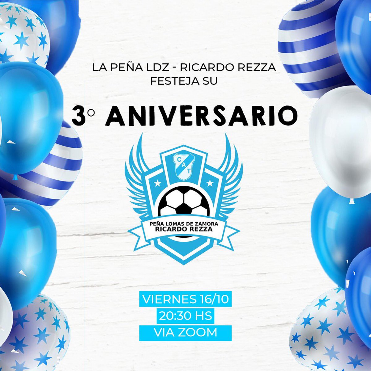 PRR_LDZ's tweet photo. 🎉 Cumplimos 3 años y lo vamos a festejar a lo grande 🙌🏻 https://t.co/loHmUmFfdf