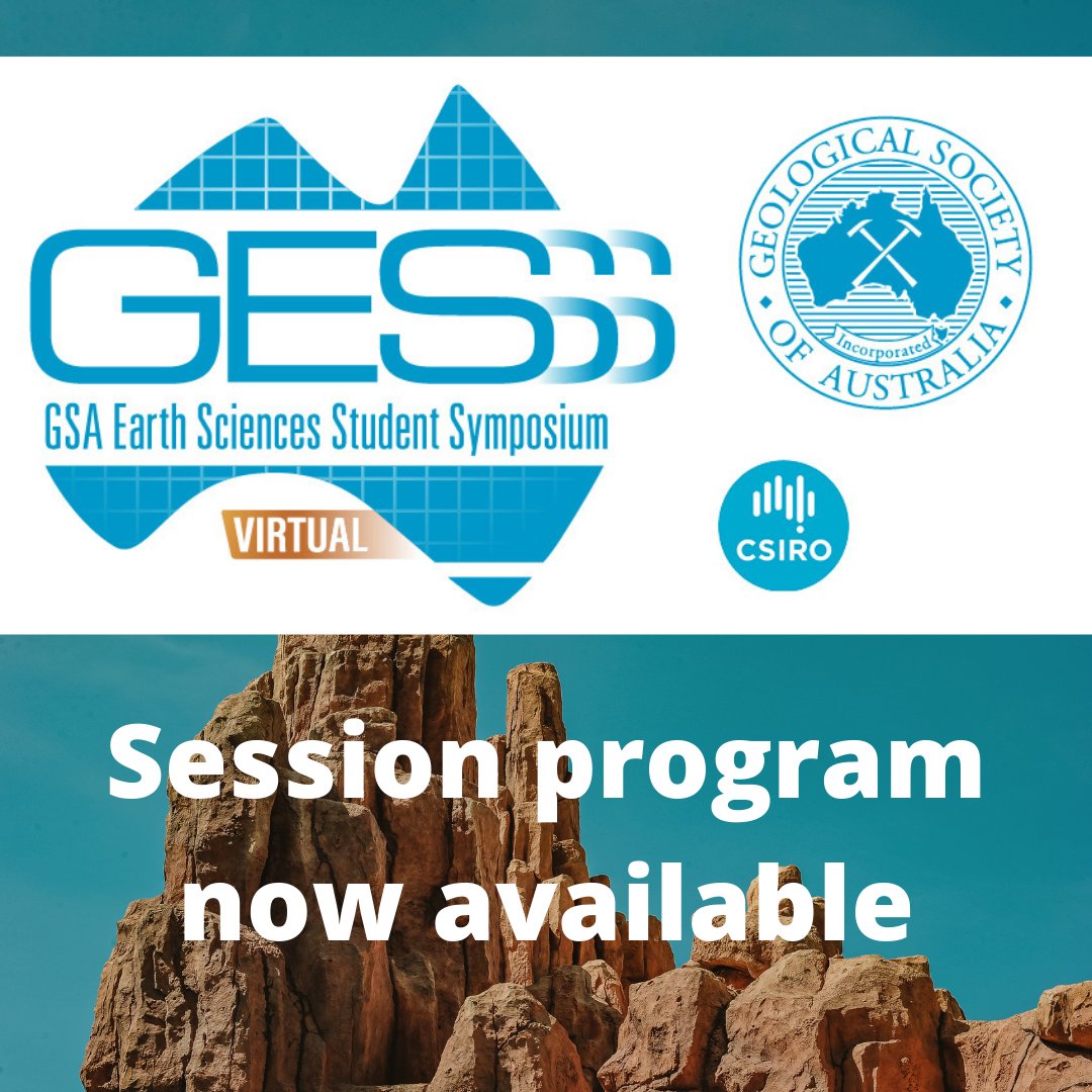 VeetheRockChick's tweet photo. And don't forget #VirtualGESSS starts tonight. This is the @GeoSocAustralia's #EarthSciWeek20 national event!
Download the program from https://t.co/Jty3nMhrCt  
It includes the schedule for presentations, abstracts, committee biographies &amp; info on our sponsor @CSIRO https://t.co/v6tvnteORo