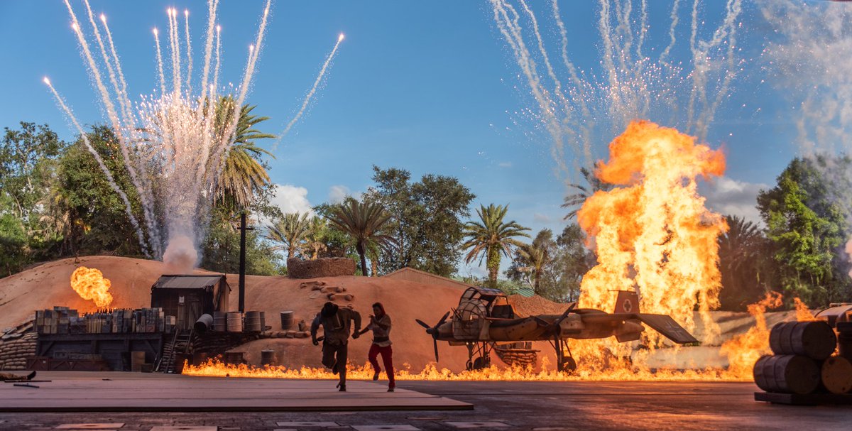 A discussion, performance, and cast photo from a private 30th anniversary event of the Indiana Jones Epic Stunt Spectacular 15/15