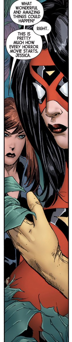 Nat: This place could be dangerous, don’t touch anything! Jessica: Pft, no problem! Also Jessica...one panel later: T O U C H 