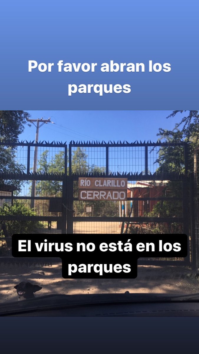 andres_irarraza's tweet photo. Abran los parques
#losparques #rioclarillo #parquerioclarillo #abranlosparques https://t.co/6sfIJ1mQRJ