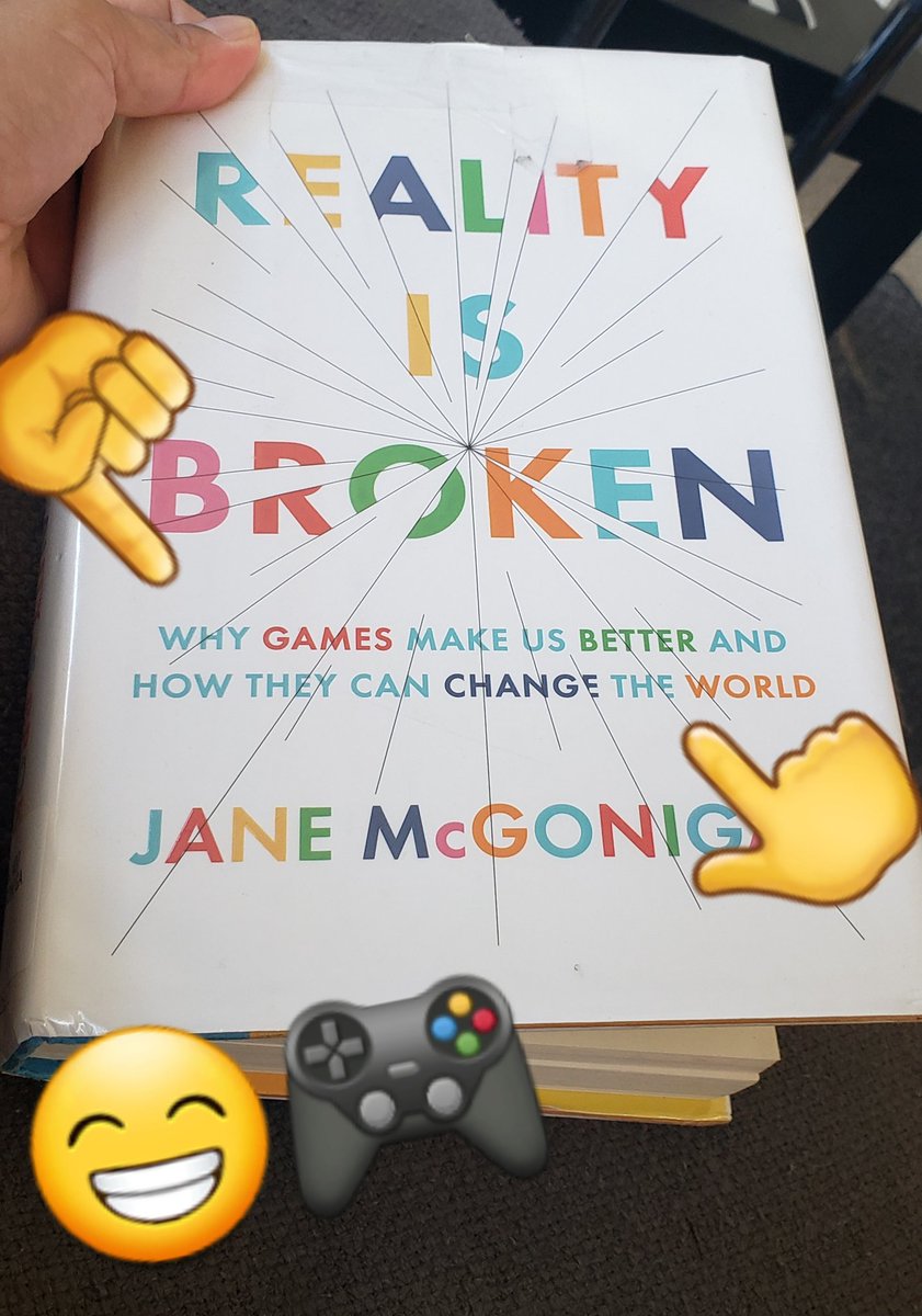 Next order of business for the next week. A book A Week challenge. 'Reality is Broken - Why games Makes us Better & How They can Change the World' by Jane McGonigal. #abookaweek #brainfood #feedthebrain #videogames #videogamer