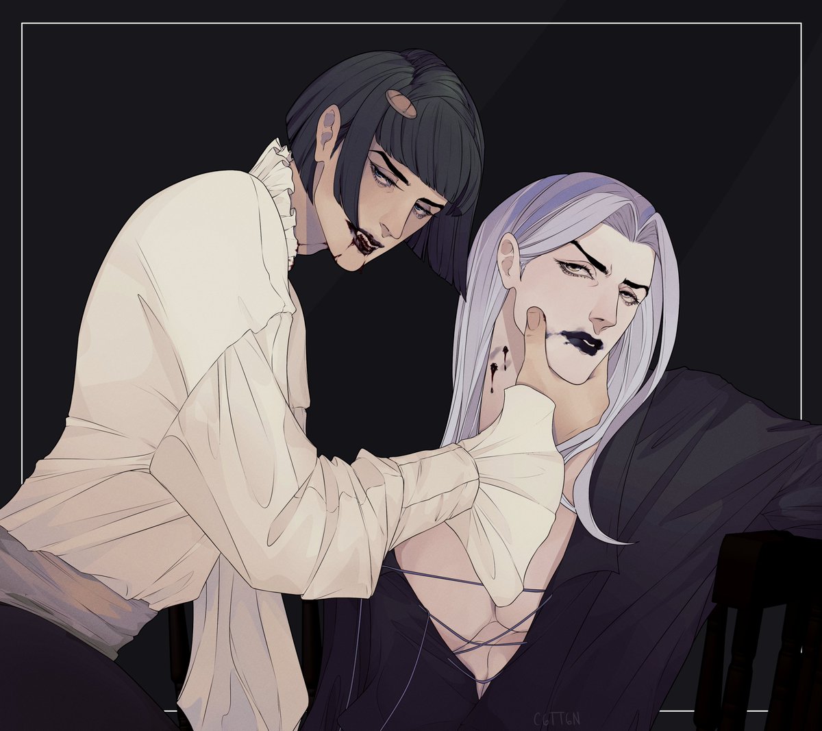 reposting this vampire #bruabba i made a while ago becuse it's spooky month 