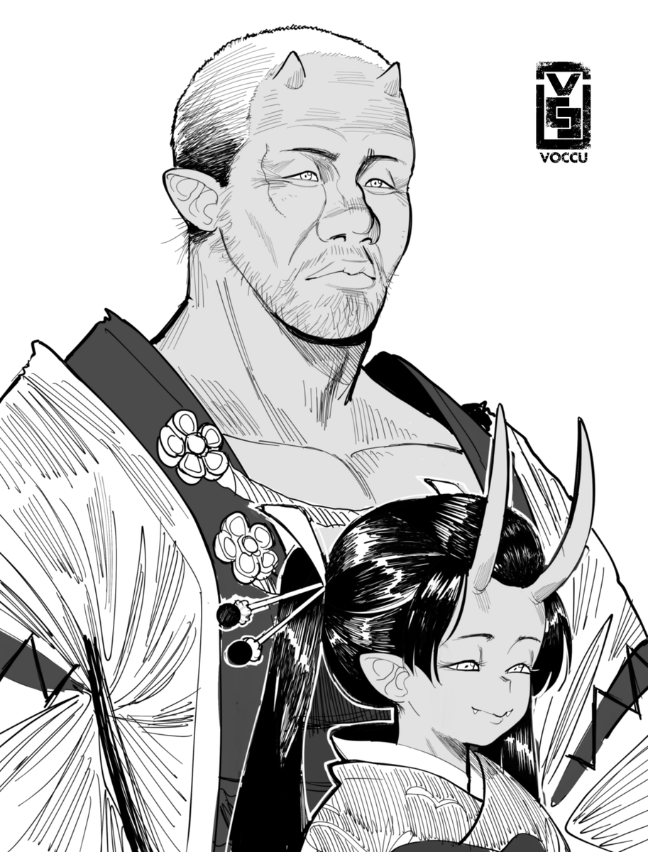 Inktober Day 11: The Proud Bushi and The Proud Daughter
#inktober2020 