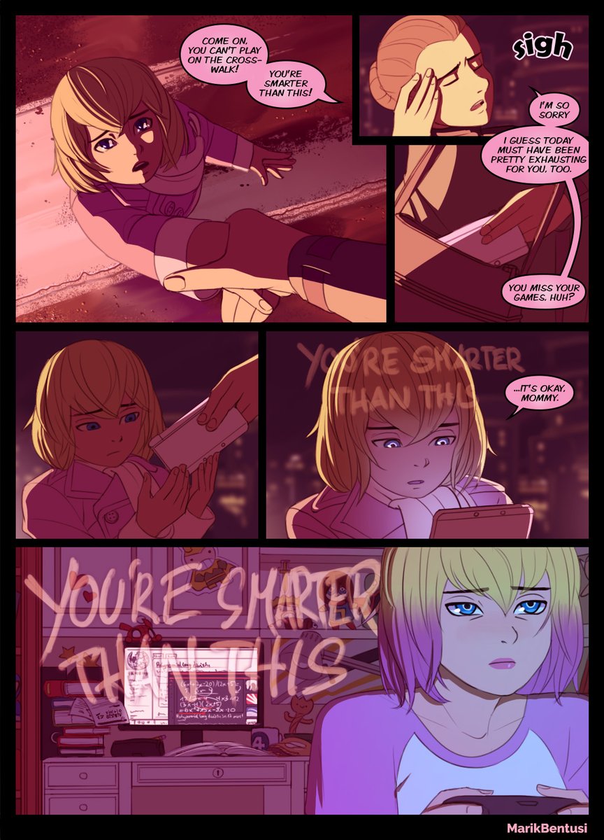Scrapped Dark Gwenpool origin comic. Gwen's easy to write wrong, so I was wondering how I'd fare. Didn't like the result, something about it just really rubs me the wrong way. | RAR archive: https://t.co/ghSJzscSfO | All-in-one pic: https://t.co/jXVVTomay5 