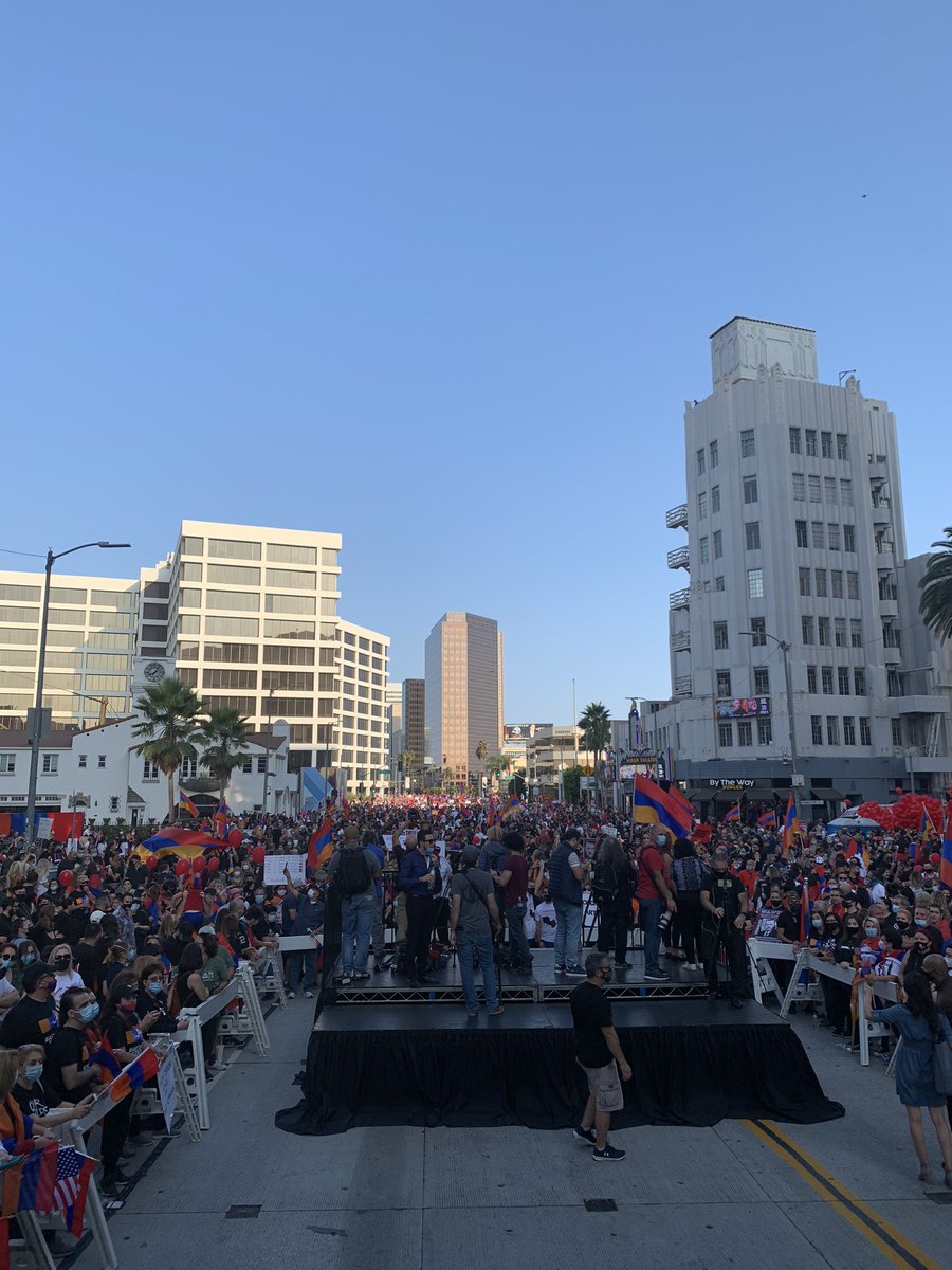 Maybe they’ll hear 100,000 people. 

Armenians in Los Angeles right now. #RecognizeArtzakh #ArtsakhStrong