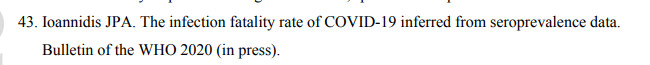 19/n The author then looks at the infection-fatality rate of COVID-19, again liberally citing his (as-yet-unpublished) review on the topic