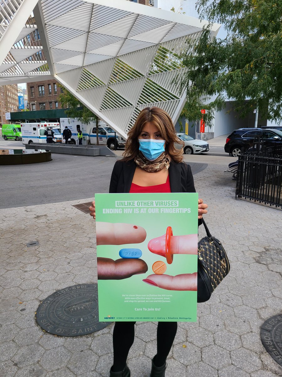 NLAAD's tweet photo. NLAAD 2020 Virtual PressConference Recording at the NYC AIDS Memorial. #nlaad2020 #NLAAD #hivfingertips #hivawareness #hivtesting #hivprevention #hivtreatment #hiv #uequalsu #latinxhealth https://t.co/Zjoa3noyGc
