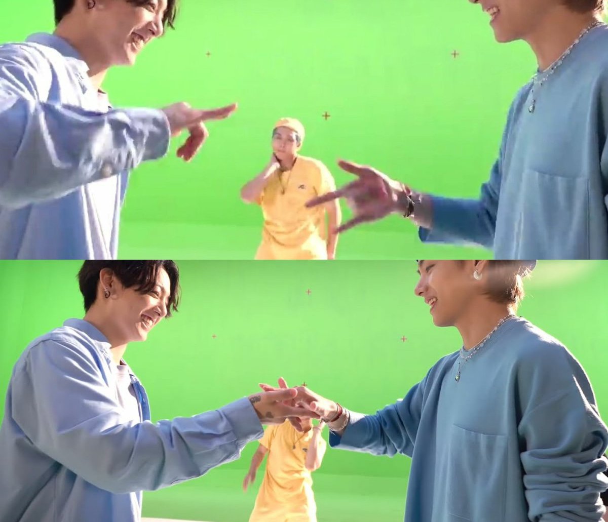 He got a special handshake with his taehyungie with a deep meaning "i promise you i love you"
