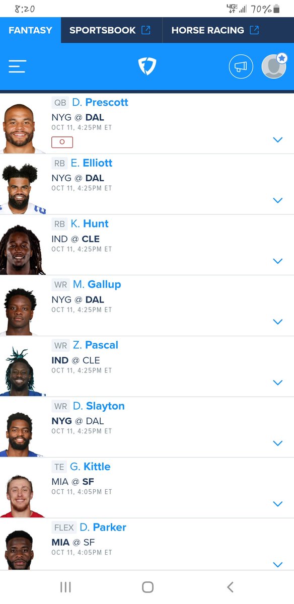 Christo85607944's tweet photo. @FanDuel_Support Yall update that days out but can't give a score? And nba is showing score just cfb and NFL not working? https://t.co/4UicSTVUW4