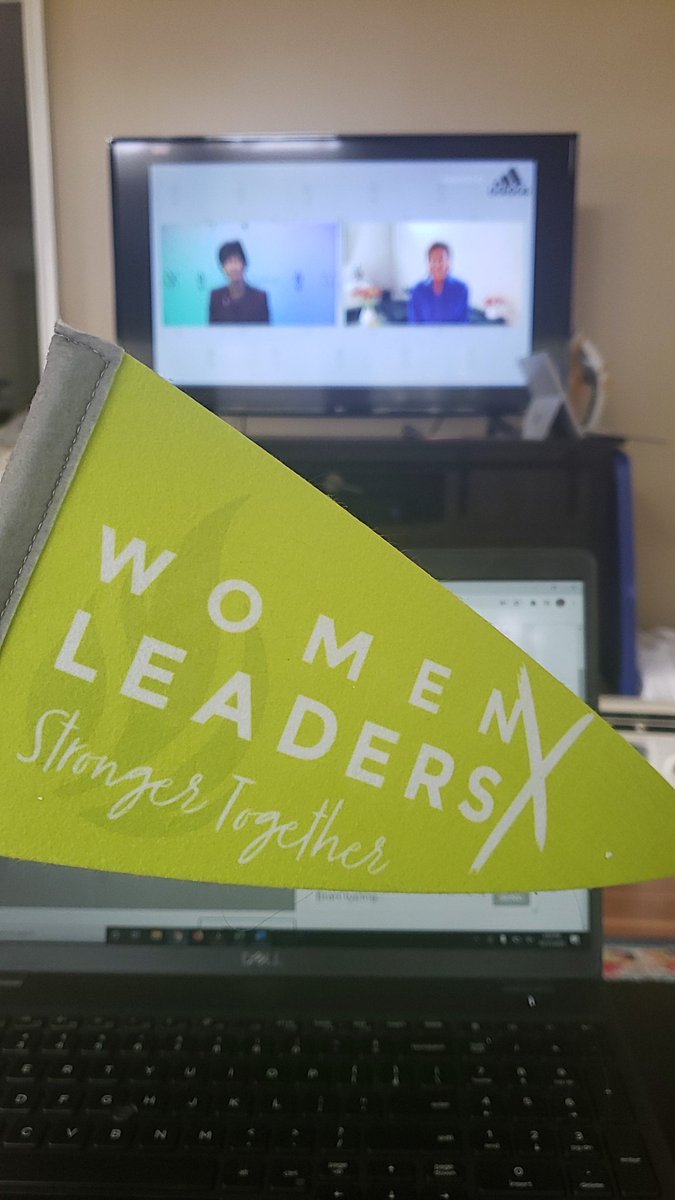 _WomenLeaders's tweet photo. Day 1️⃣ is in the books! We kicked off our first virtual convention with a 💥, and we can't wait to see what #WomenLeadersX has in store for tomorrow! 💚💙#StrongerTogether https://t.co/IdDKU1gzcQ