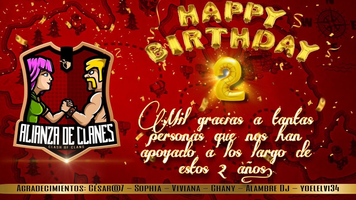 ♥️Hace 2 años emprendimos este gran proyecto, con el propósito de promover la unidad y apoyo a este Gran juego que nos encanta, así que queremos agradecer enormemente a los admins y cada uno de ustedes quiénes son parte de nosotros y nuestro ♥️

#AccComunidad 🤝 #ClashOfClans