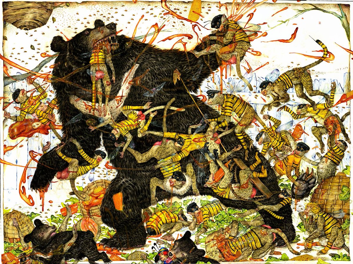 yellow_menace's tweet photo. 👨🎨 Mu Pan 潘慕 (TW|US) @mupan1911
👉 https://t.co/q2WdfsB4FJ
🖼️📖 American Fried Rice: The Art of Mu Pan > https://t.co/Izo10ITMWz
#mupan #painting #mural #Chineseartist #Chineseart #geekart #kaiju #monsters #AsianArt #AsianPopArt #PopArt #YellowMenace https://t.co/AO48XgYvJ9