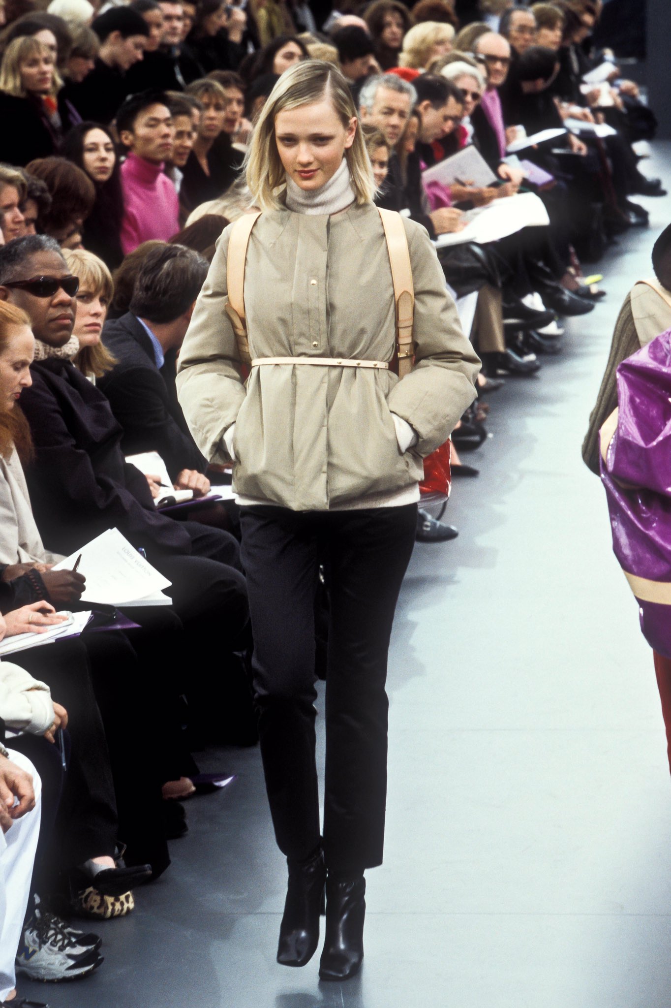 On the runway during the Louis Vuitton by Marc Jacobs fall 1999