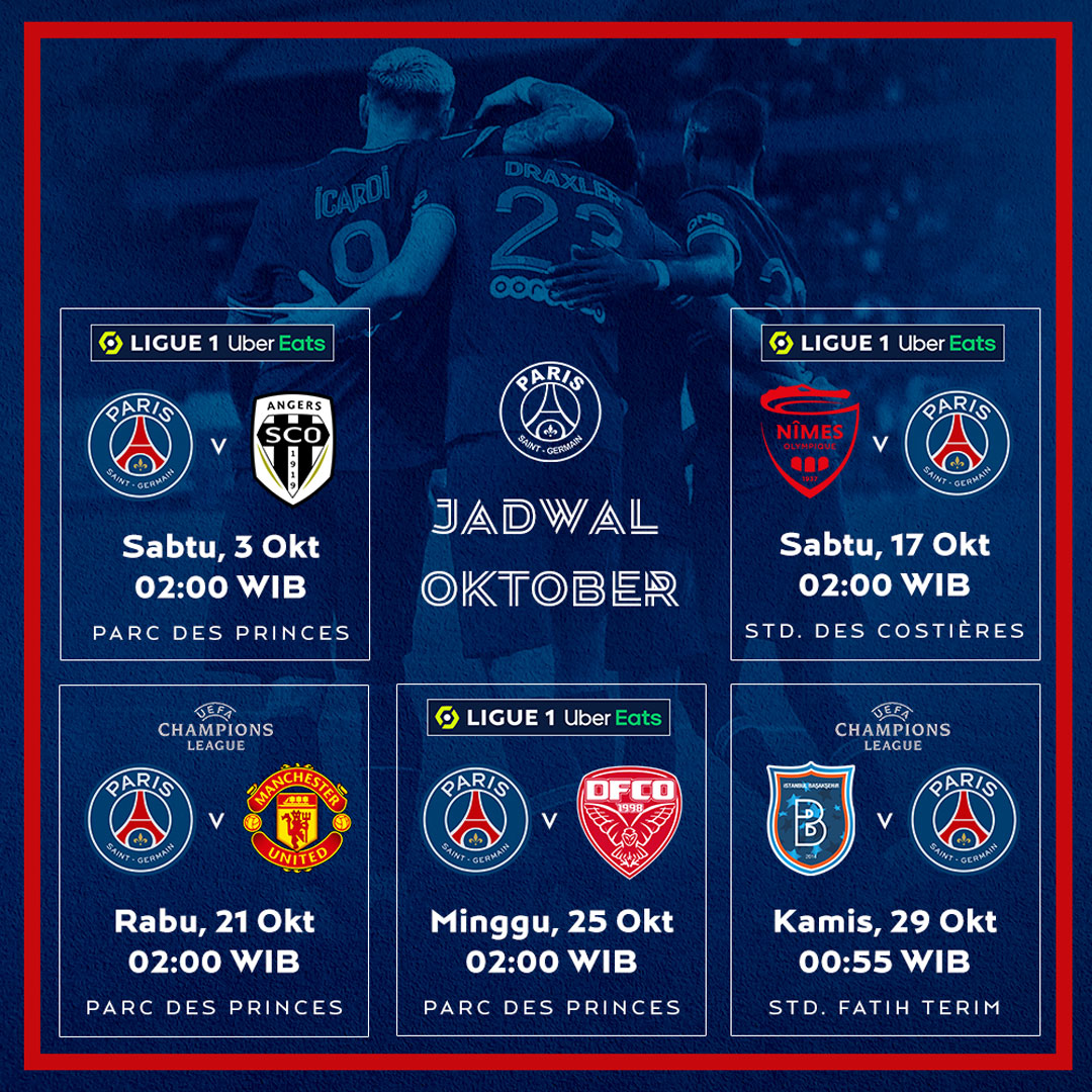 🗓️ Catat tanggal dan jam mainnya, Parisiens!

Duel fase grup Liga Champions juga akan dimulai bulan ini. 🙌

🔴🔵 #ICICESTPARIS