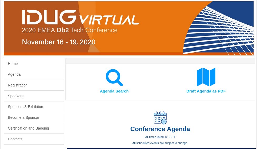 data_henrik's tweet image. Details are now available for the 2020 #Db2 EMEA Tech #Conference, the #IDUGDb2 event for Europe. blog.4loeser.net/2020/10/idug-e… Check out the agenda and register. #database #sql #event #usergroup