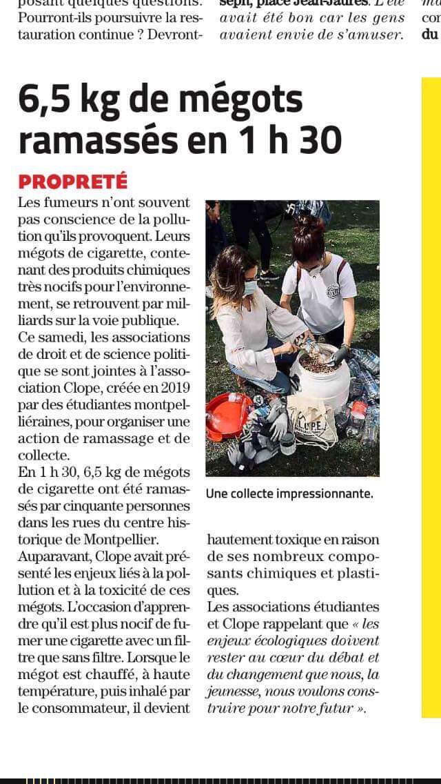 CLOPE-Collecte Locale Organisée Pour Environnement tweet media