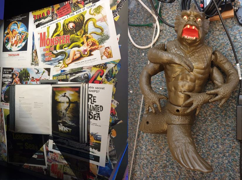 For all these reasons and more, we also have a section exploring sea monsters in popular culture, a personal highlight for me being the diorama which features a toy version of Harryhausen’s anthropoid Kraken of 1981...