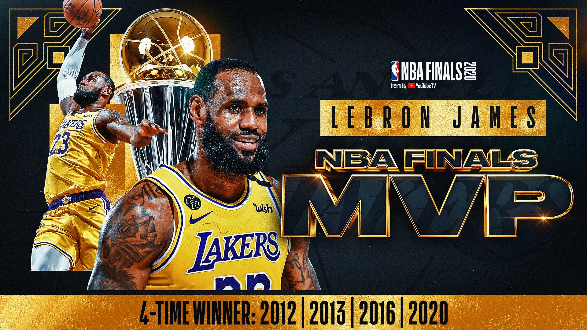 NBA on X: The 2020 Bill Russell #NBAFinals MVP LeBron James of