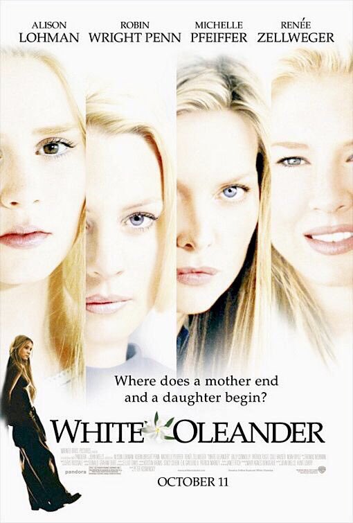 🎬MOVIE HISTORY: 18 years ago today, October 11, 2002, the movie ‘White Oleander’ opened in theaters!

#AlisonLohman #MichellePfeiffer #RobinWright #ReneeZellweger #AmyAquino #BillyConnolly #SvetlanaEfremova #PatrickFugit #NoahWyle