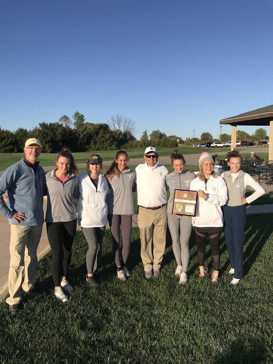 smegirlsgolf's tweet photo. Then 2018 and now at Sycamore Ridge Golf Course.  Team score 326 then; team score 299 now.  Set a Kansas High School team record score. #ThenAndNow ⛳️💪 https://t.co/TI5jLUqB8T