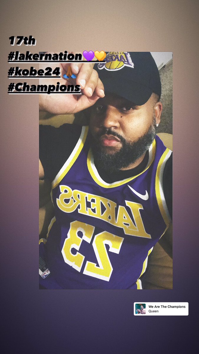 NesiaWorld's tweet photo. Yeaaaa We Did It! 
17th 🏆
#LakerNation 
#kobebryant24 🙏🏾
#WeAreTheChampions https://t.co/FNQnCtN8Z8