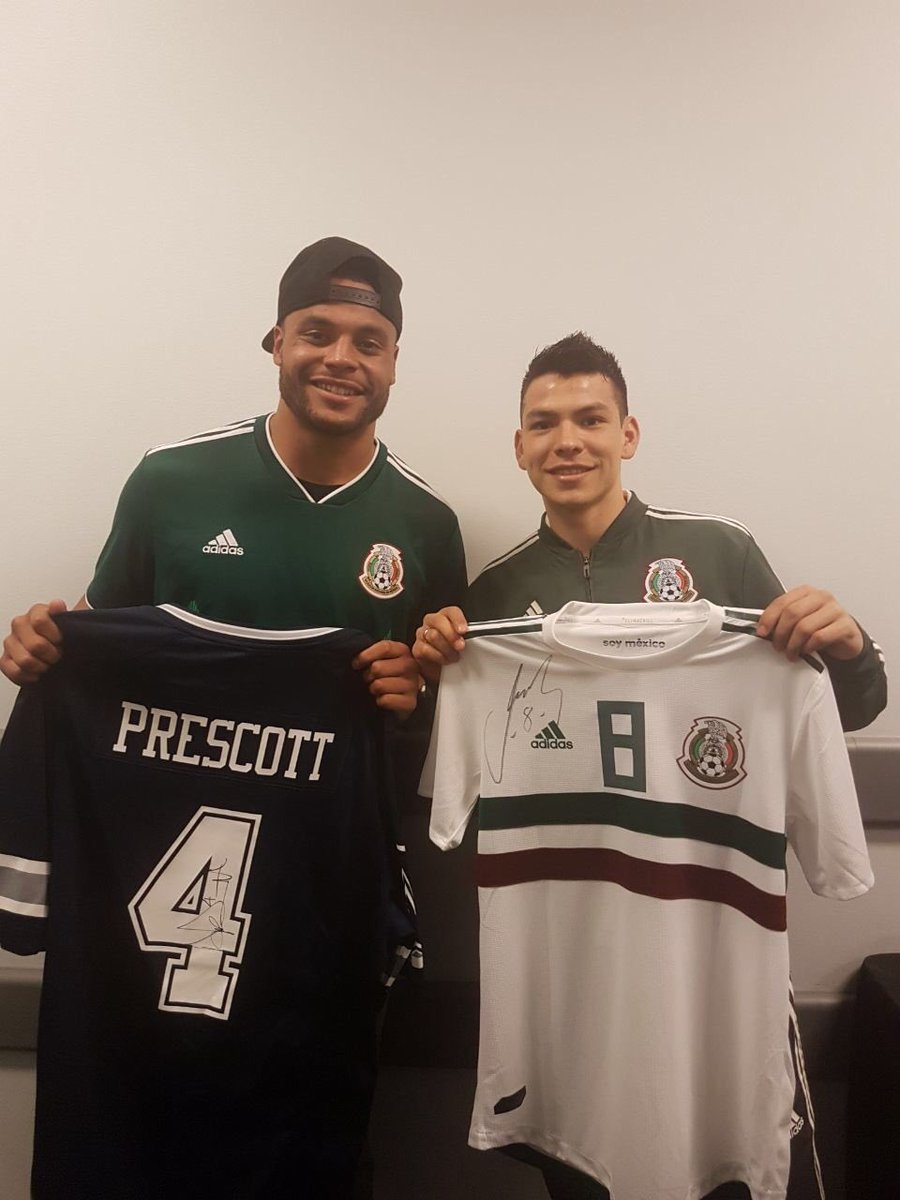 miseleccionmxEN's tweet photo. We want to wish a speedy recovery to @dallascowboys’ QB @dak. 🤜🏻🤛🏻 https://t.co/7CfEVb3MKy