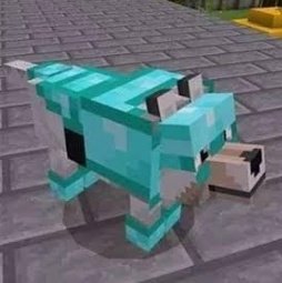 lobos do Minecraft com a nova armadura de tatu #minecraft #votacao #no