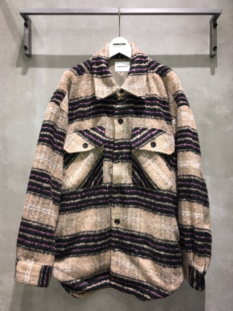 MT_OSAKA_'s tweet image. 〈monkey time〉
" SHGY/CHK SHT JKT "
昨年もご好評いただいておりましたアイテムが入荷致しました。
シャギー仕様により暖かみのあるデザインに仕上がりました。

26,400円(tax in)
#monkeytimejp