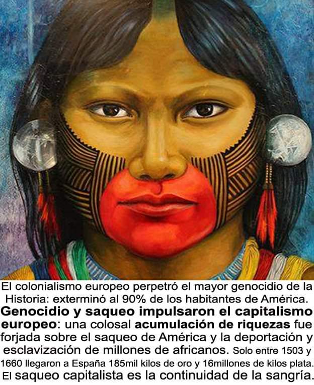 DanielBerdia1's tweet photo. YO NO CELEBRO GENOCIDIOS – EDUARDO GALEANO
¿Cristóbal Colón descubrió América en 1492? ¿O antes que él la descubrieron los vikingos? Los que allí vivían, ¿no existían?
Cuenta la historia oficial que Vasco Núñez de Balboa fue el primer hombre que vio, desde una cumbre de Panamá https://t.co/Opt949QNDb