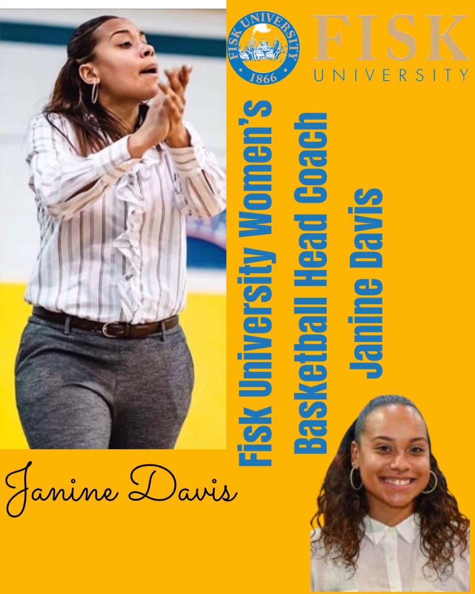 Wallace Media Sports Information (@sportswmg) on Twitter photo Check out <a href="/FiskWBB/">FiskWBB</a> head coach <a href="/janinedavis_/">Janine Davis</a>  new graphic. #WYDifferent Check out <a href="/FiskWBB/">FiskWBB</a> head coach <a href="/janinedavis_/">Janine Davis</a>  new graphic. #WYDifferent