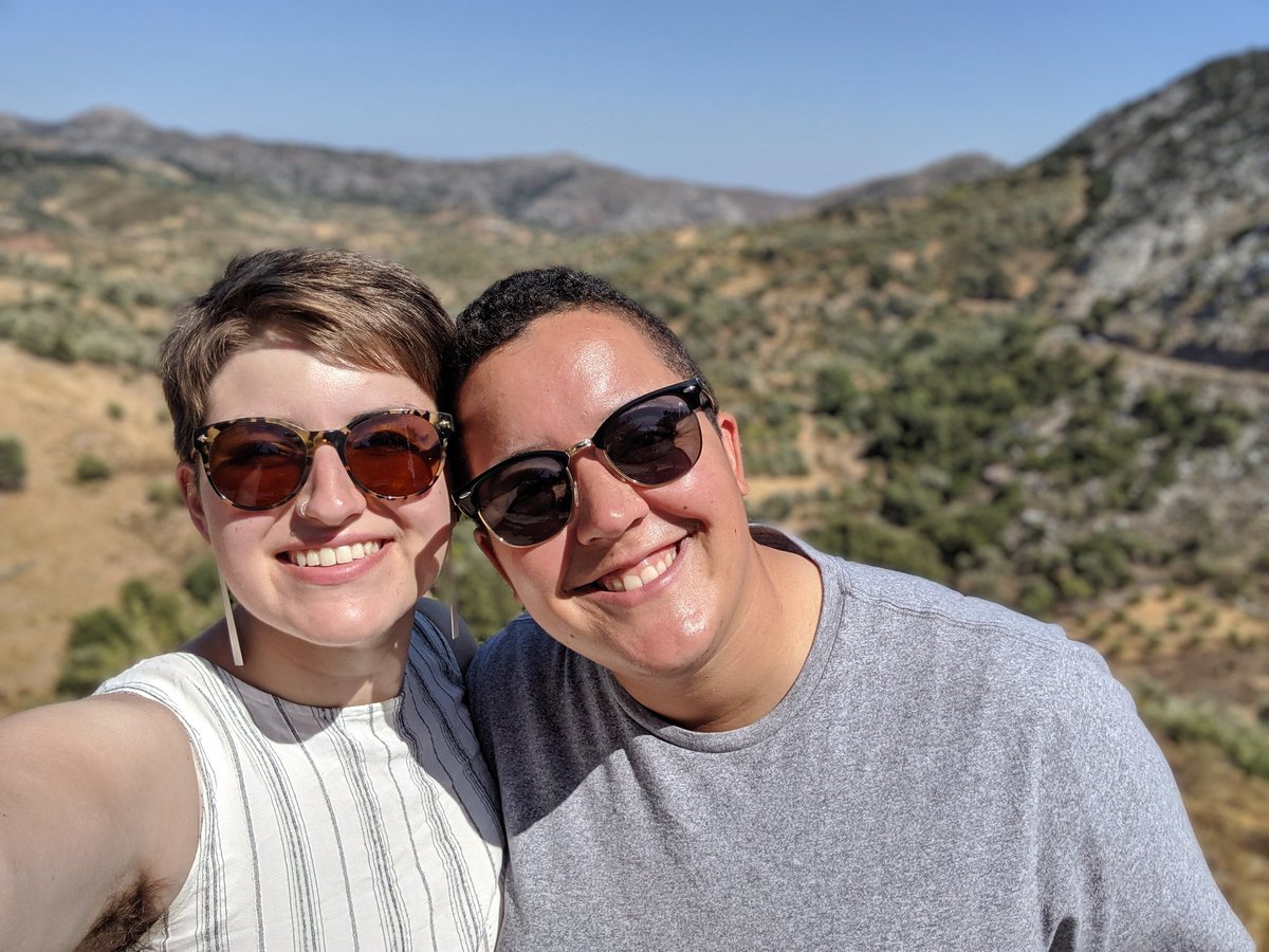 Happy #NationalComingOutDay !! A year ago, she said yes 💍 and in less than a year we get to celebrate with family and friends. Whether you're out or not, we support you ❤️🧡💛💚💙💜 and you're wonderful just the way you are. #Itgetsbetter - reach out if you need some extra love!