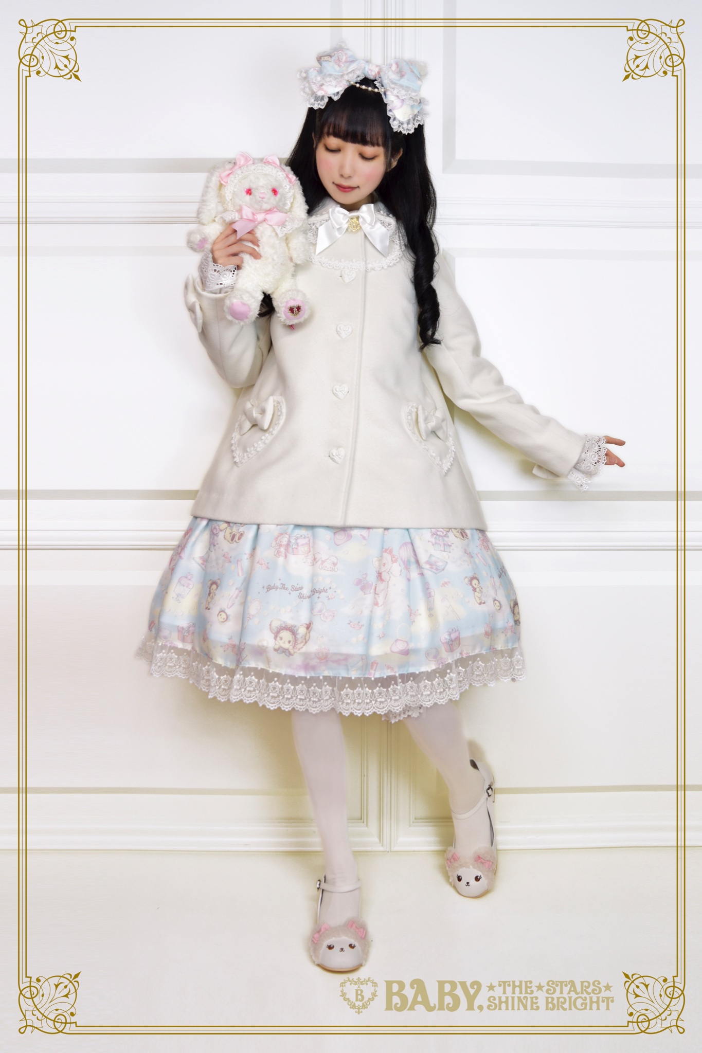 baby 新品 うさくみゃケープ ショートコート-