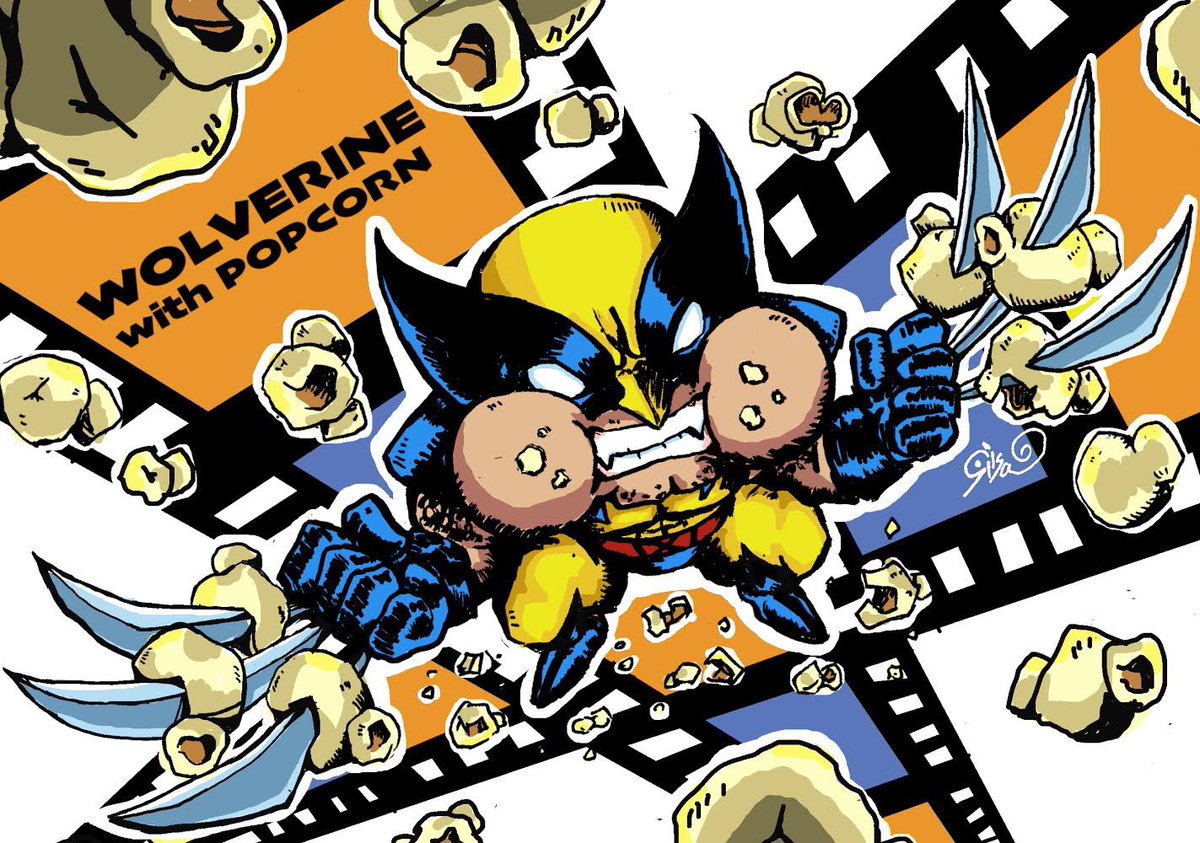 石井リス ポップコーンとお絵かき Twitterren 10 12はヒュー様のお誕生日 おめでたーい ウルヴァリンのイラストでお祝い フロントランナーの試写会で遠くからご尊顔を拝めたことは一生の思い出です ヒュージャックマン