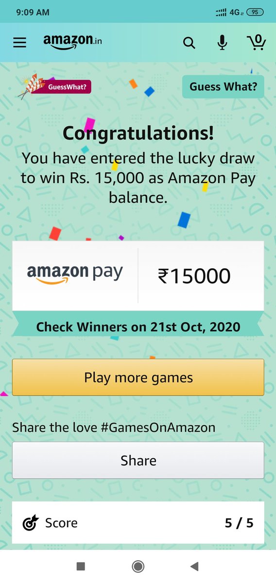 shahidaligour's tweet photo. I played this interesting Quiz on Amazon-Play games at Amazon FunZone  https://t.co/U1EAMfo3Vn

#GamesOnAmazon https://t.co/G9EClLfQD1
