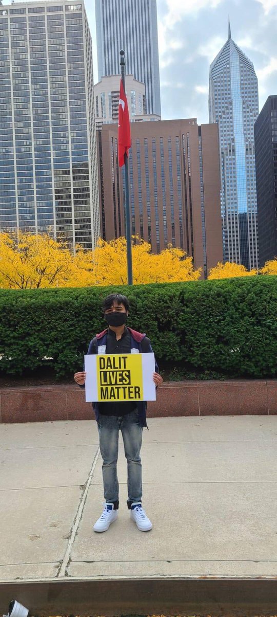DalitChef's tweet photo. Our assertion starts from mother's womb &amp; carries till we die.... 

Todays Protest in Chicago, IL.  By @aanausa 

#DalitLivesMatter https://t.co/oJL5dW3Fcl