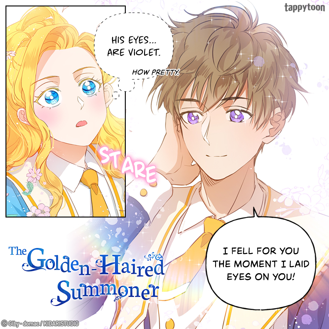 Tappytoon Comics on X: 🌟 NEW EPISODE 🌟 🐍 “The Golden-Haired Summoner”  [EP 26] He is like an angel…Magic school romance?? 👉   #Fantasy #Romance #Magic #Manhwa #Manga #Webcomic   / X