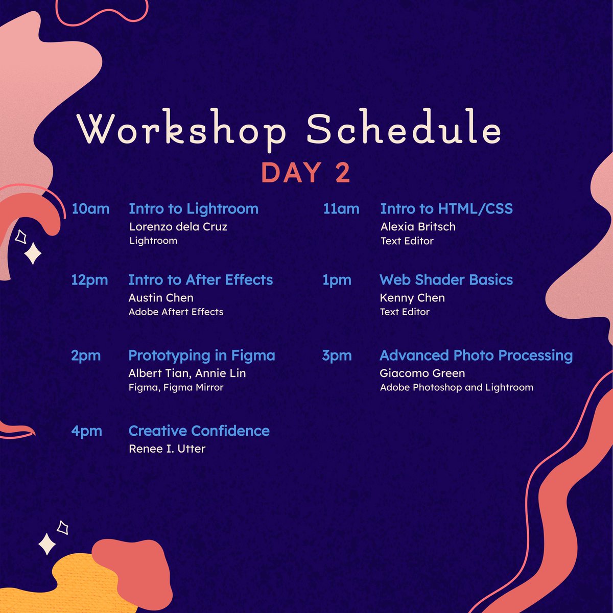 InnoDatCAL's tweet image. it’s that time of the semester! join us this coming weekend for a series of FREE, virtual workshops in a range of creative disciplines. 
register here: tinyurl.com/hex-fa20
more info here: hex.innovativedesign.club
facebook.com/events/3365098…