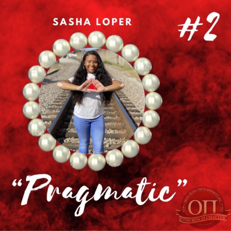 INTRODUCING TO YOU D.S. Convoy, the Fall 2020 Initiations of THE Omicron Pi Chapter of Delta Sigma Theta Sorority, Incorporated...♥️🐘✨

Sasha Loper <a href="/brejai_sasha/">Sasha B 🩵</a> 
“Pragmatic”
Junior
Major: Business Administration 
with a Cyber Security minor📚