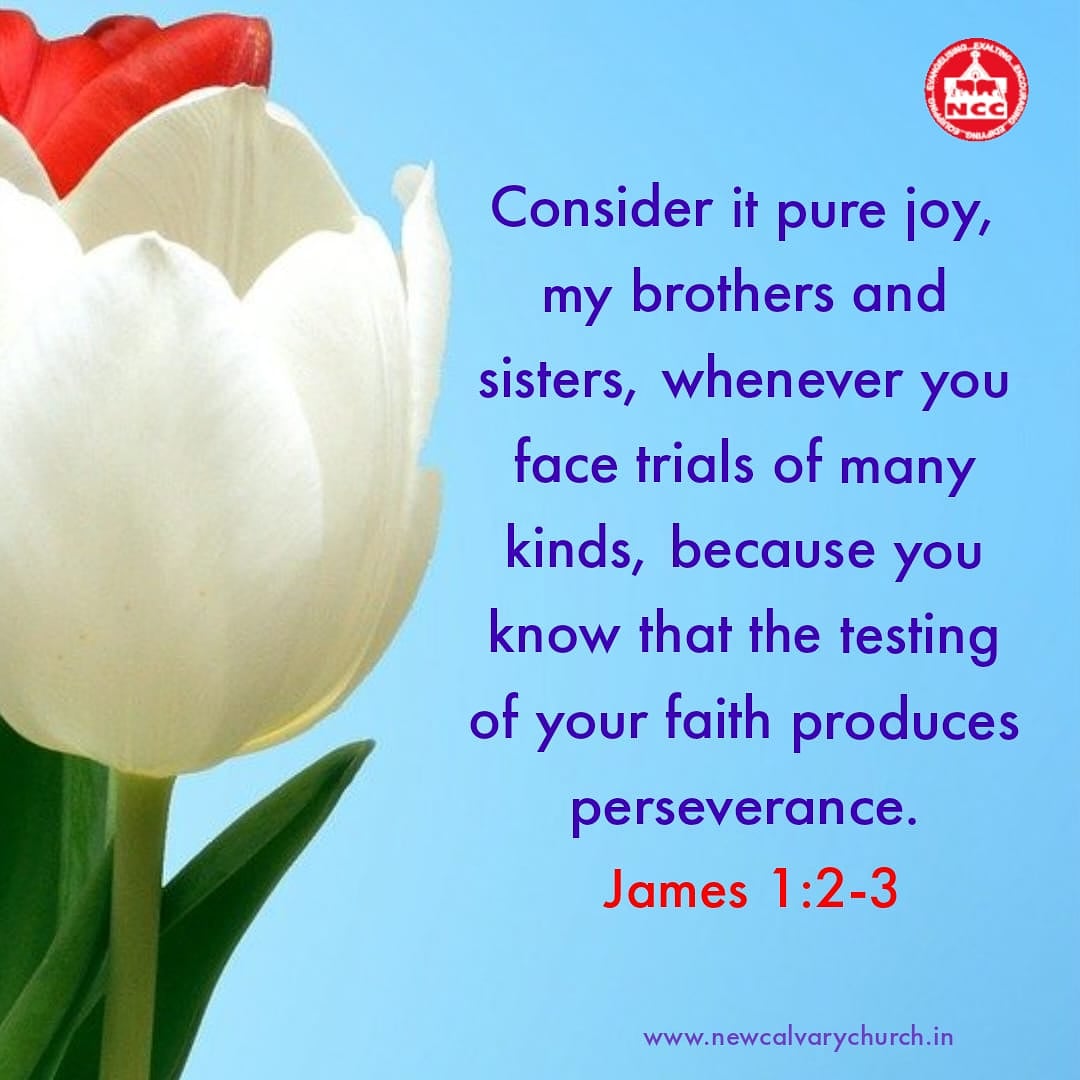 ncc_chennai's tweet photo. #newcalvarychurch #newcalvarychurchchennai #nccchennai #chennaichurch #chennai #churchesofchennai #godsword #bibleverse #james #purejoy #joy #ecstacy #trials #faith #faithsees #persevere #hurting https://t.co/KzMbETH075
