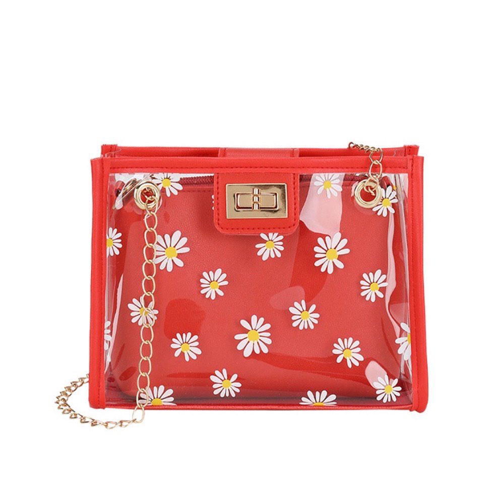 The Daisie Bag PRICE : RM19 READY STOCK  POSTAGE : SM RM8 / SS RM11___Product Info : Materials: PU LeatherSpecfication: L19.5cm X H14cm X W8.5cmStrap: 115cmHandle: -Colour: White / Red / Yellow / Pink / BlackWeight: 0.21kg