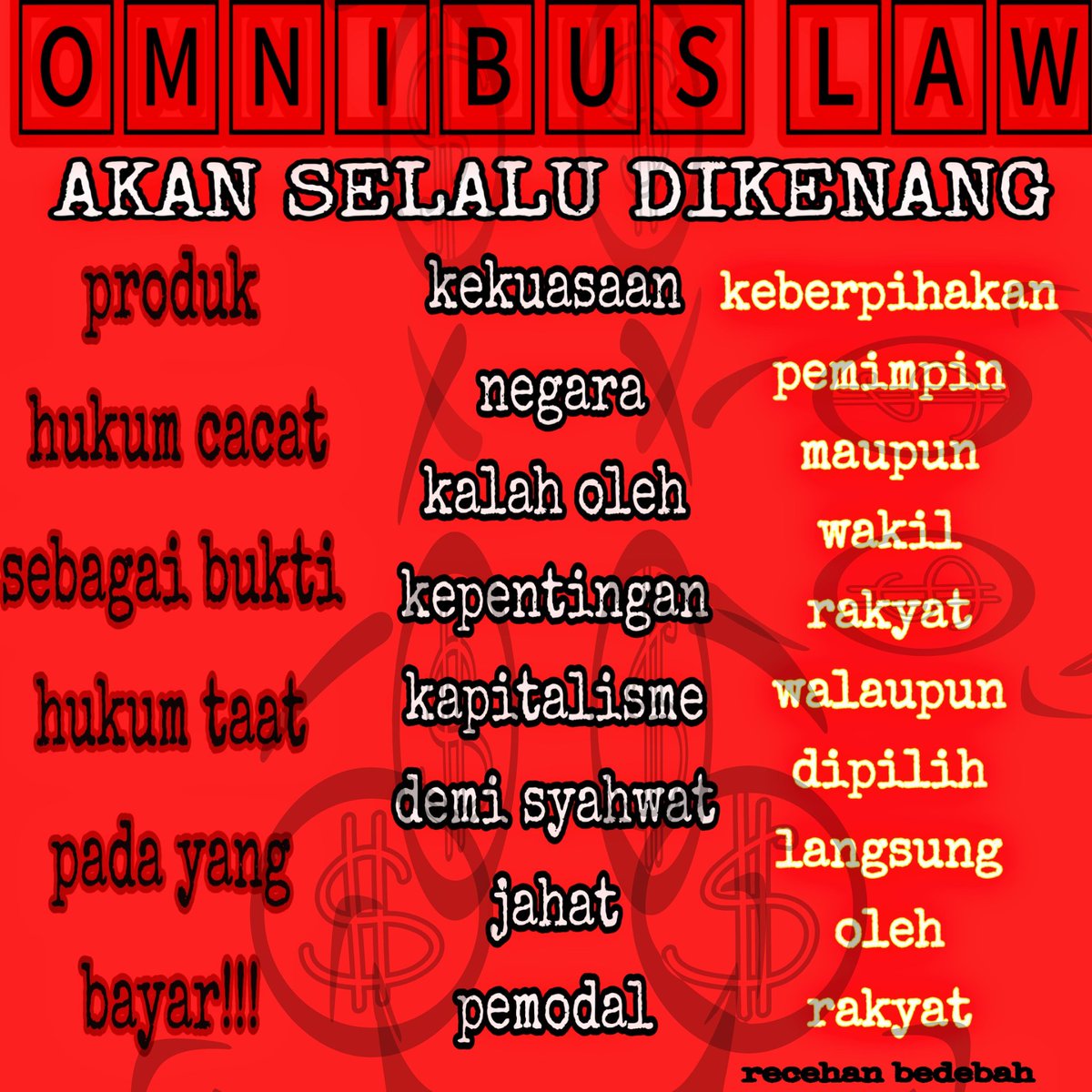 DhaniSmokerz's tweet photo. #DPRRIKhianatiRakyat 
#BatalkanOmnibusLaw https://t.co/Ce0HkZFXQS