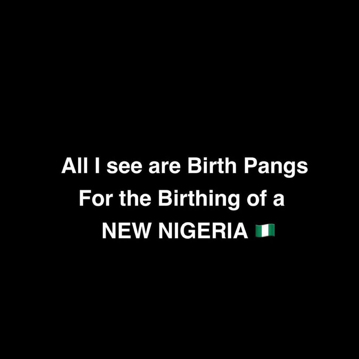 Nathaniel Bassey (@nathanielblow) on Twitter photo Fellow Nigerians ! Good Morning ! Here’s what I see. This is beyond endsars. I see a NEW THING ! Isaiah 43:19. Something is changing ! And it’s birthing a New Nigeria! Believe ! Good morning ! Fellow Nigerians ! Good Morning ! Here’s what I see. This is beyond endsars. I see a NEW THING ! Isaiah 43:19. Something is changing ! And it’s birthing a New Nigeria! Believe ! Good morning !