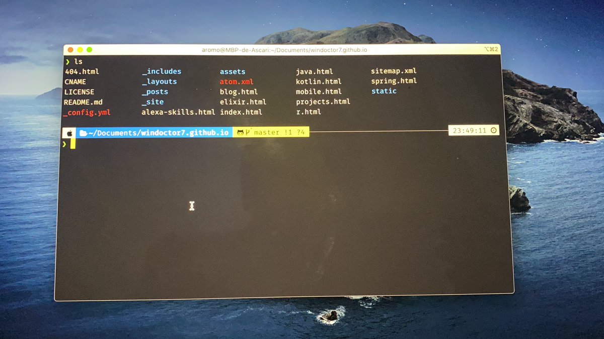 windoctor's tweet photo. Mi nueva Terminal #iTerm2 con #zsh como Shell y #Powerlevel10k https://t.co/4J8K2NLzry