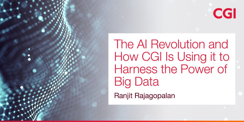 CGI_Australia's tweet image. Harnessing big data has resulted in transformational technologies, but none hotter than Artificial Intelligence (AI). Ranjit Rajagopalan explores where AI and big data is headed. bit.ly/3jQcuYF #ArtificialIntelligence #BigData #BigDataApplications #ExperienceCGI