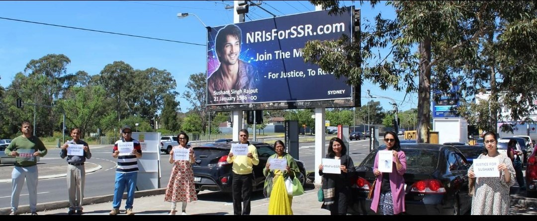 prajwalapoojary's tweet image. Support pouring in 4 @itsSSR across D Globe. Shout from Sydney  #JusticeForSushantSinghRajput 
Heartfelt thanks @anil_crazanil &amp;amp; all fellow Indian NRIs for this tremendous efforts @iujjawaltrivedi
 @shwetasinghkirt @vikirti @smitaparikh2 @nilotpalm3 
#Justice4SSRIsGlobalDemand