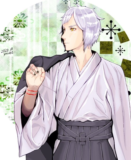和服男子のtwitterイラスト検索結果
