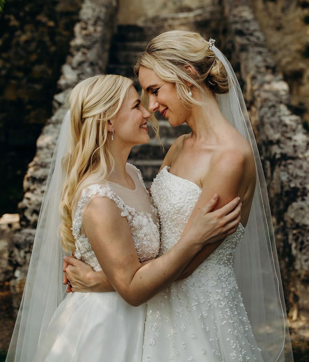 Love is beautiful, love is magic ✨⁠
⁠
Laura &amp; Suzie said 'I do' at Chateau de Lisse, France, and Laura chose to wear beautiful accessories from Liberty in Love. 💕⁠
⁠
Credit: richardskinsphotography⁠
⁠
⁠